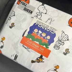 snoopy full/queen sheet set 🍂🎃